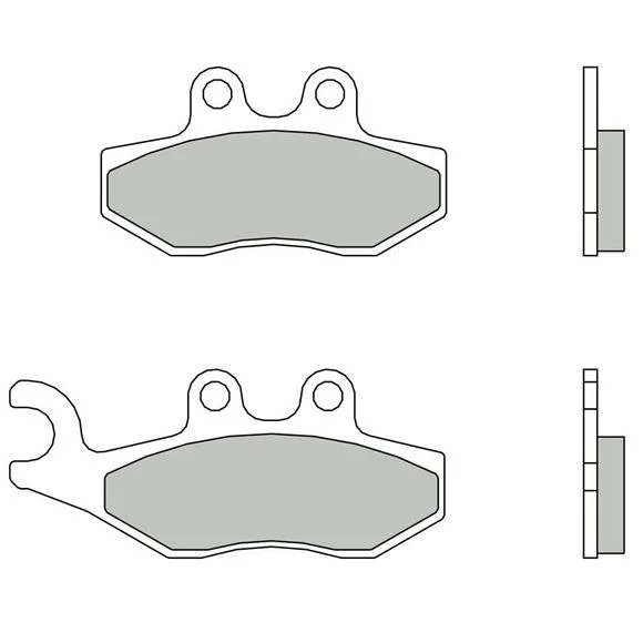 Plaquettes de freins Brembo Sinter Métal Fritté avant/arrière Ref : 07056XS