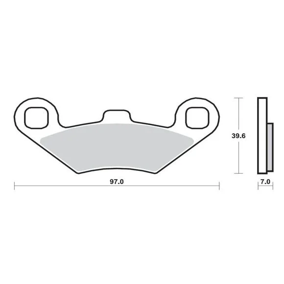 Plaquettes de freins Brembo Sinter Métal Fritté avant/arrière selon modèle Ref : 07104XS