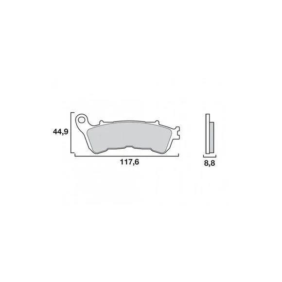 Plaquettes de freins Brembo Sinter Métal Fritté avant Ref : 07063XS
