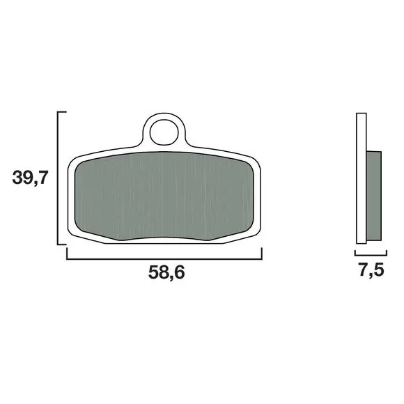Plaquettes de freins Brembo Sinter Métal Fritté avant Ref : 07GR20SD