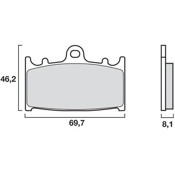 Plaquettes de freins Brembo Sinter Métal Fritté avant Ref : 07KA13SA