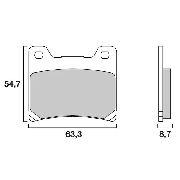 Plaquettes de freins Brembo Sinter Métal Fritté avant Ref : 07YA11SA