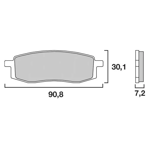 Plaquettes de freins Brembo Sinter Métal Fritté avant Ref : 07YA13SX