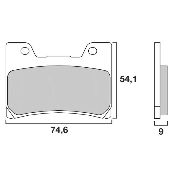 Plaquettes de freins Brembo Sinter Métal Fritté avant Ref : 07YA24SA