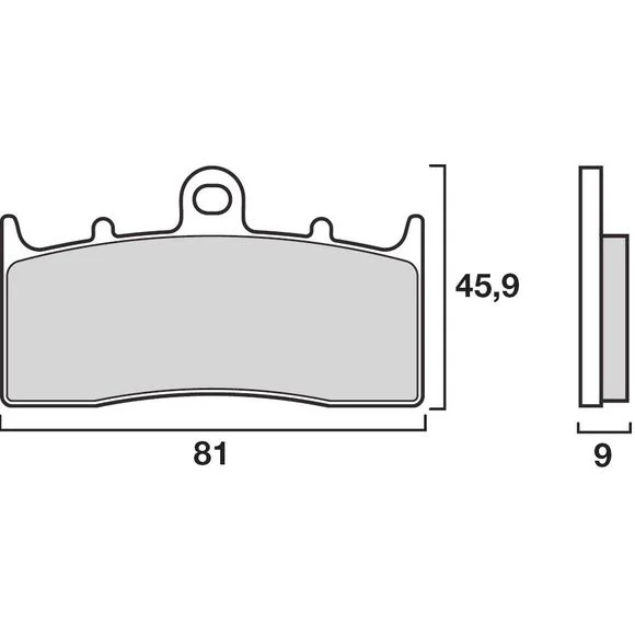 Plaquettes de freins Brembo Sinter Métal Fritté avant (Spécial ABS selon modèle) Ref : 07GR62SA