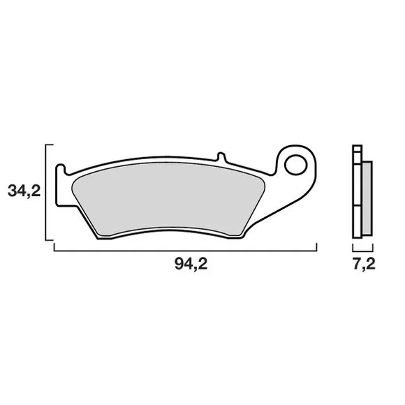 Plaquettes de freins Brembo Sinter Métal Fritté Racing avant Ref : 07KA17SX