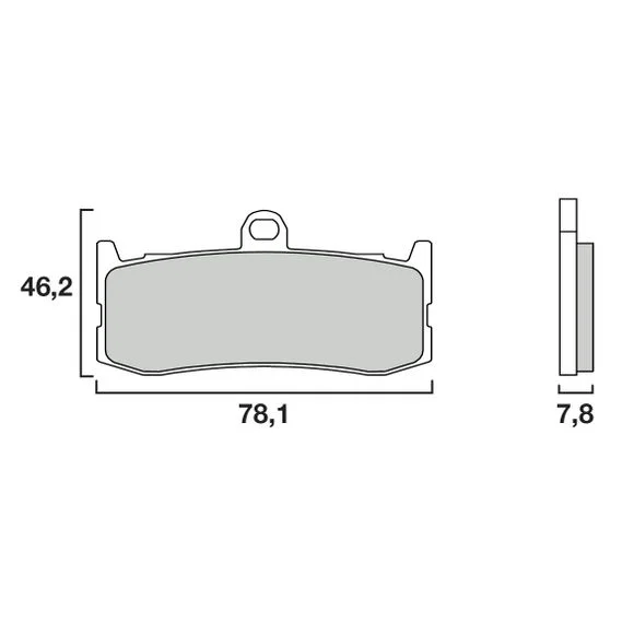 Plaquettes de freins Brembo Sinter Métal Fritté sport avant Ref : 07GR06SR