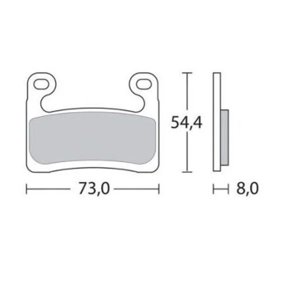 Plaquettes de freins Brembo Sinter Métal Fritté sport avant Ref : 07GR90SR