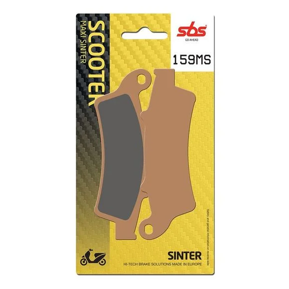 Plaquettes de freins SBS 159MS Sinter Métal Fritté Avant Ref : 159MS / 159100