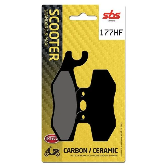 Plaquettes de freins SBS 177HF Organique avant/arrière Ref : SBS177HF / 177000