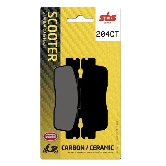Plaquettes de freins SBS 204CT Organique Arrière Ref : 204CT / 204080
