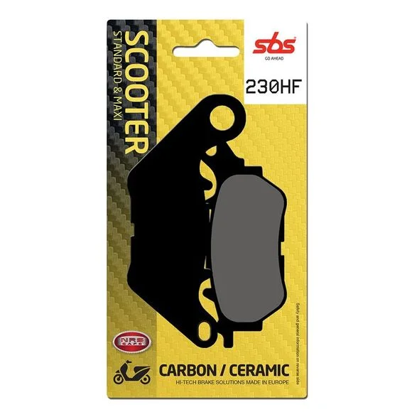 Plaquettes de freins SBS 230HF Organique arrière Ref : SBS230HF / 230000
