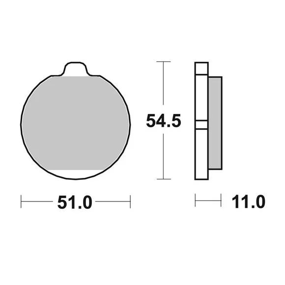 Plaquettes de freins SBS 530HF Organique avant Ref : 530HF / 530000
