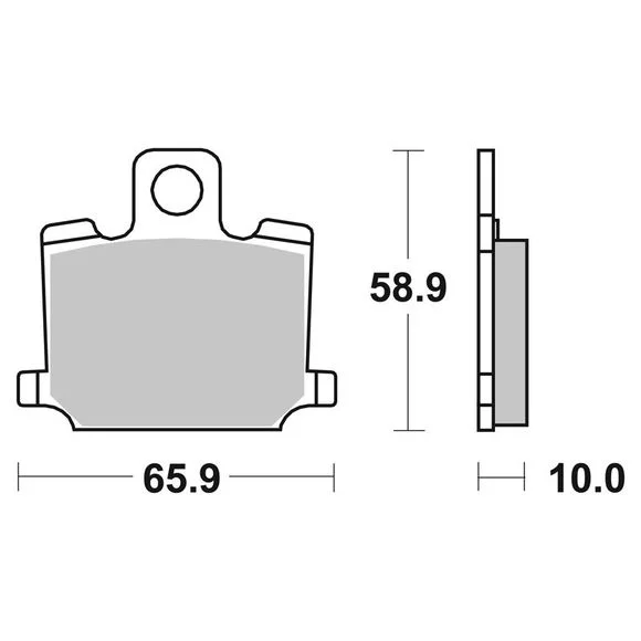 Plaquettes de freins SBS 535HF Organique avantYAMAHA 400 XJ 400 – 1981 – 1990Ref : 535HF / 535000