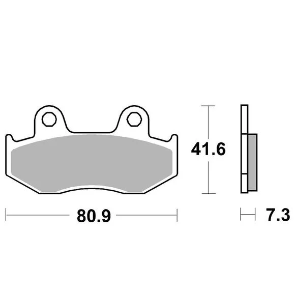 Plaquettes de freins SBS 558HF Organique avant Ref : 558HF / 558000
