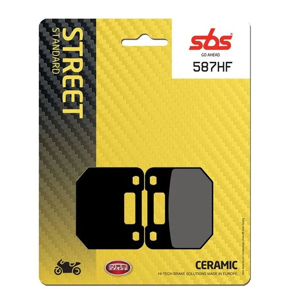 Plaquettes de freins SBS 587HF Organique avantSUZUKI 125 RG 125 – 1985 – 1991Ref : 587HF / 587000