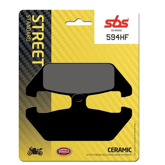 Plaquettes de freins SBS 594HF Organique avant Ref : 594HF / 594000