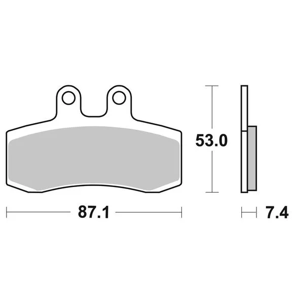 Plaquettes de freins SBS 681HF Organique avant Ref : 681HF / 681000
