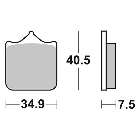 Plaquettes de freins SBS 762DC Racing carbon avant Ref : 762DC / 762060