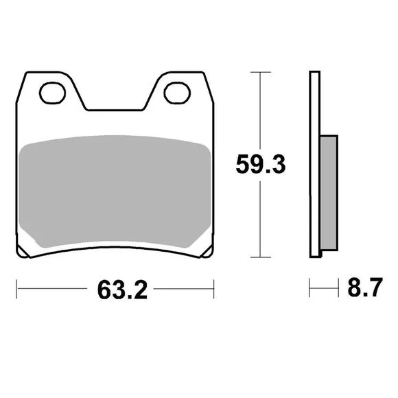Plaquettes de freins SBS 770LS Sinter Métal Fritté arrière Ref : 770LS / 770040