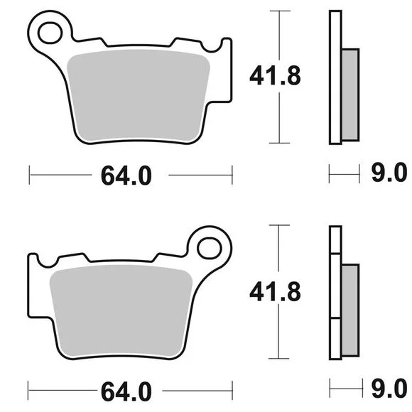 Plaquettes de freins SBS 791RSI Sinter Métal Fritté Racing arrière Ref : 791RSI / 791090