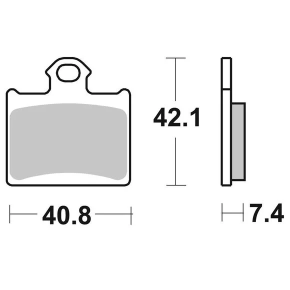 Plaquettes de freins SBS 872SI Sinter Métal Fritté Racing arrière Ref : 872SI / 872030