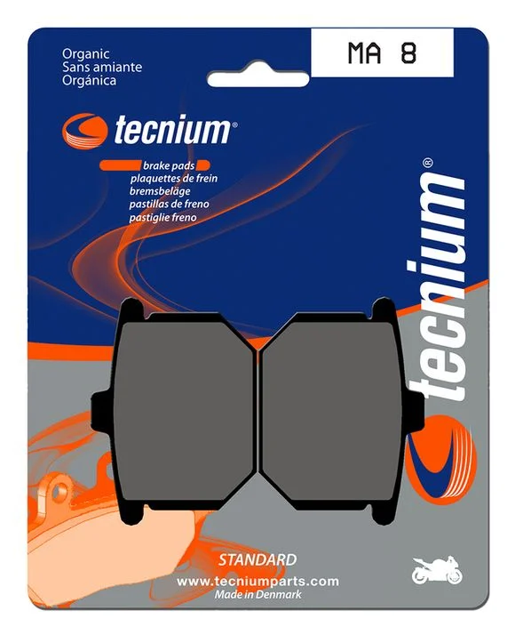 Plaquettes de freins Tecnium route organique – MA8 Ref : TE01988A / 1022548