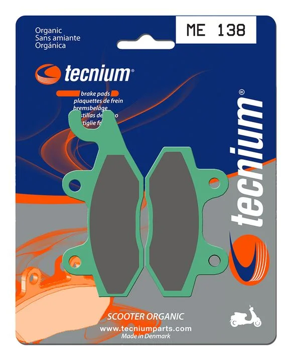 Plaquettes de freins Tecnium Scooter organique – ME138 Ref : TE00703A / 1022614