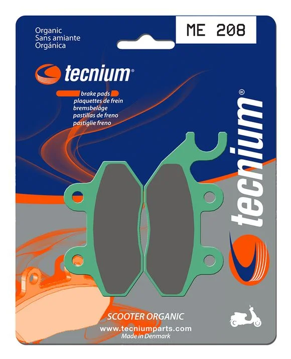 Plaquettes de freins Tecnium Scooter organique – ME208 Ref : TE00719A / 1022636