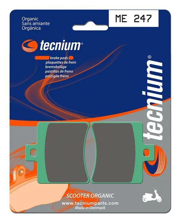 Plaquettes de freins Tecnium Scooter organique – ME247 Ref : TE00730A / 1022653