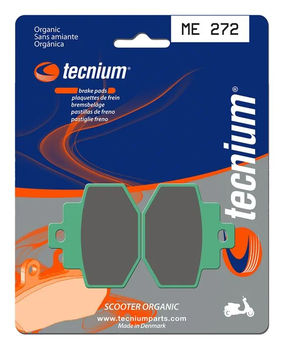 Plaquettes de freins Tecnium Scooter organique – ME272 Ref : TE00734A / 1022660