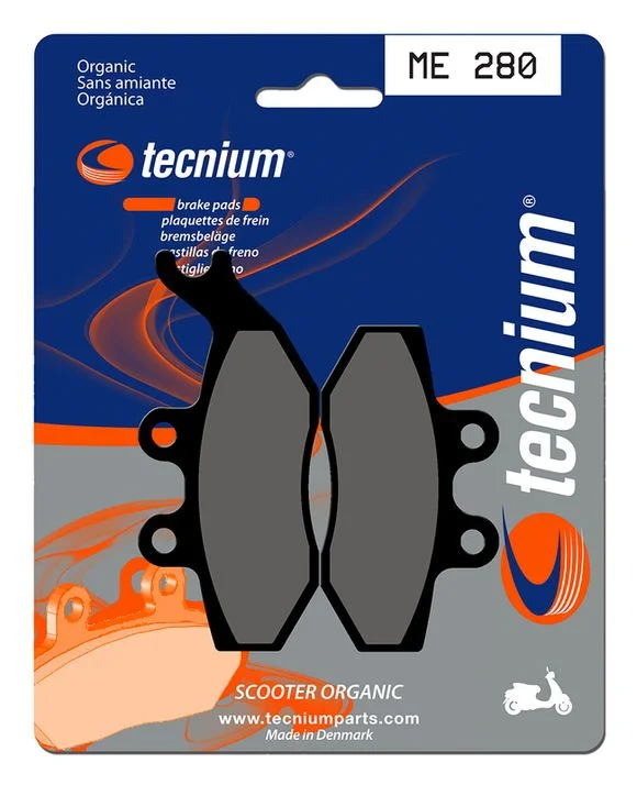 Plaquettes de freins Tecnium Scooter organique – ME280 Ref : TE00738A / 1022665