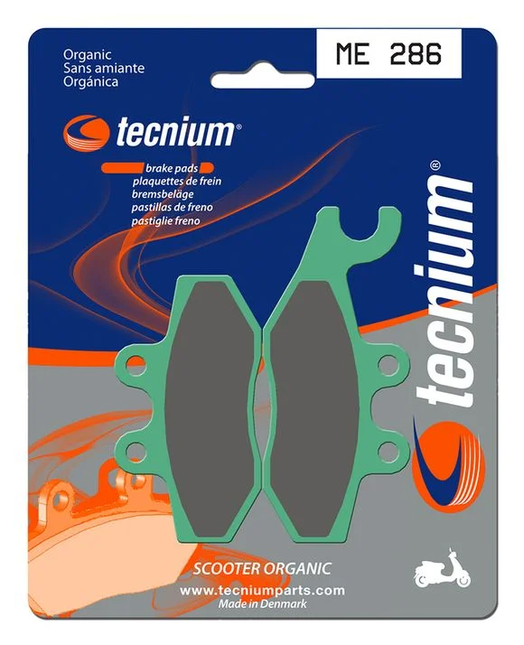 Plaquettes de freins Tecnium Scooter organique – ME286 Ref : TE00741A / 1022668