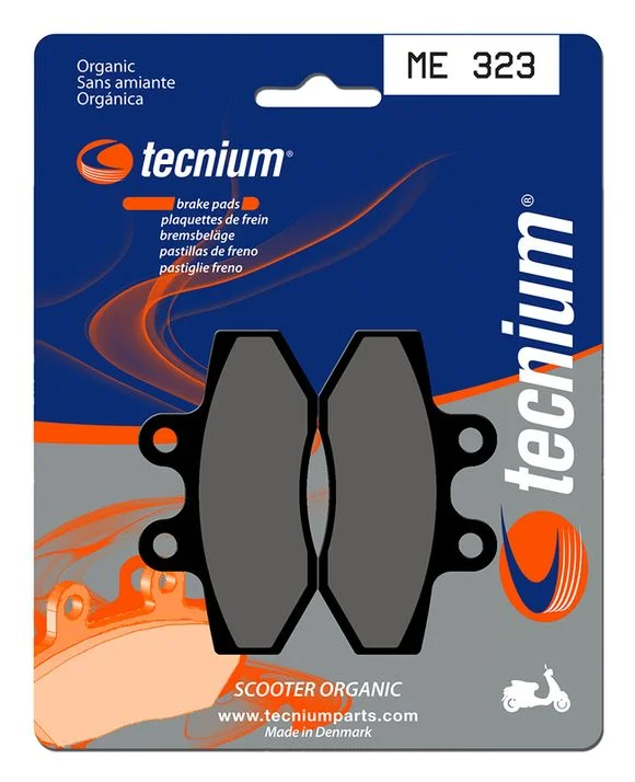 Plaquettes de freins Tecnium Scooter organique – ME323 Ref : TE01985A / 1022678
