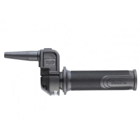 Poignee de gaz DOMINO noir avec revetement grip