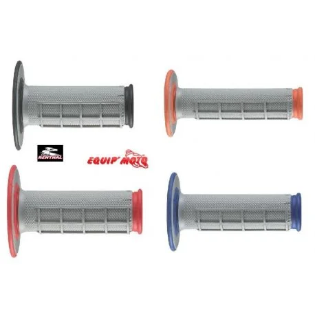 Poignee RENTHAL dual grip RENTHAL MX picots / semi-gauffre