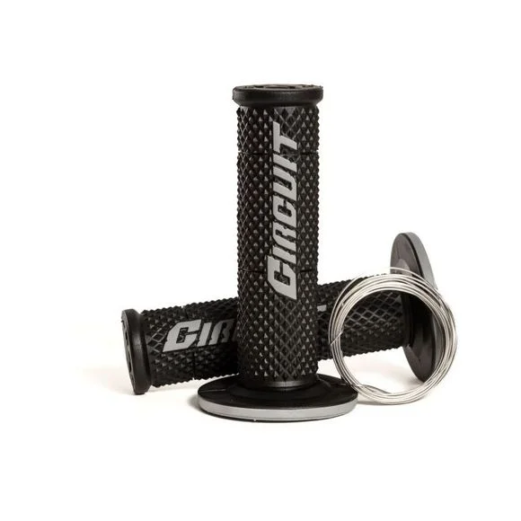 Poignées de guidon Circuit Equipement V Universel – Noir / Gris Ref : CRE0012 / MA018-213