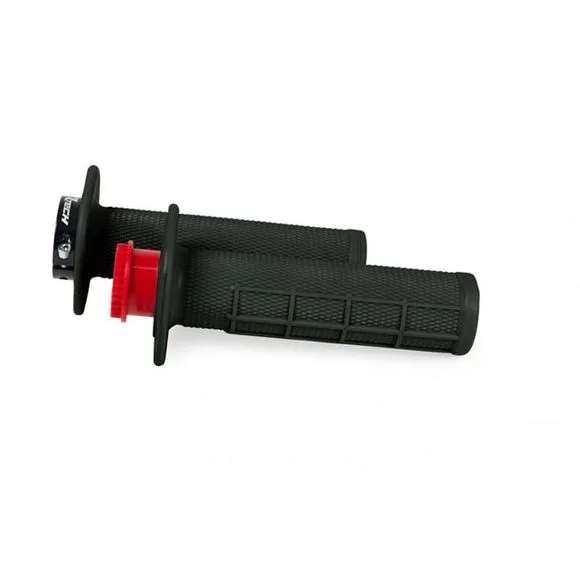 Poignées de guidon R-tech R20 Lock-on 1/2 Waffle Universel – Noir Ref : RTH0650