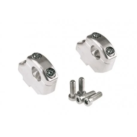 Pontets decales et rehausseurs LSL argente 16/30MM, pour Ducati avec guidon Ø22mm