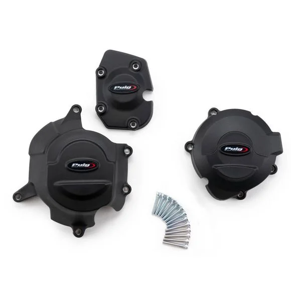 Protection Moteur Puig Kit de 3 pare-carters – Noir Ref : PUI0655 / 21443N
