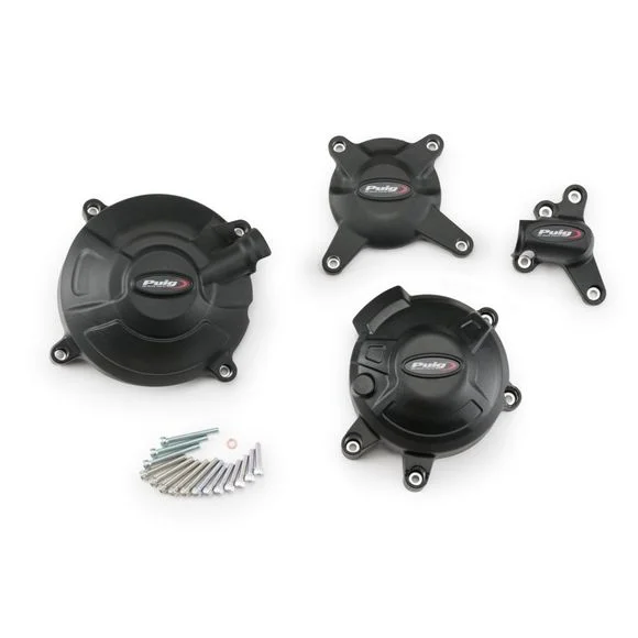 Protection Moteur Puig Kit de 4 pare-carters – Noir Ref : PUI0650 / 20990N