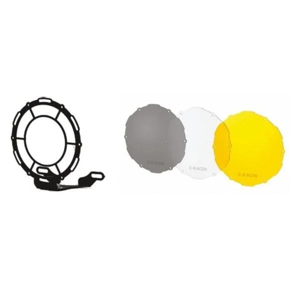 Protection Phare Brazoline GRILLE + ECRANS – UNIVERSEL Universel – Noir Ref : UPLG-1