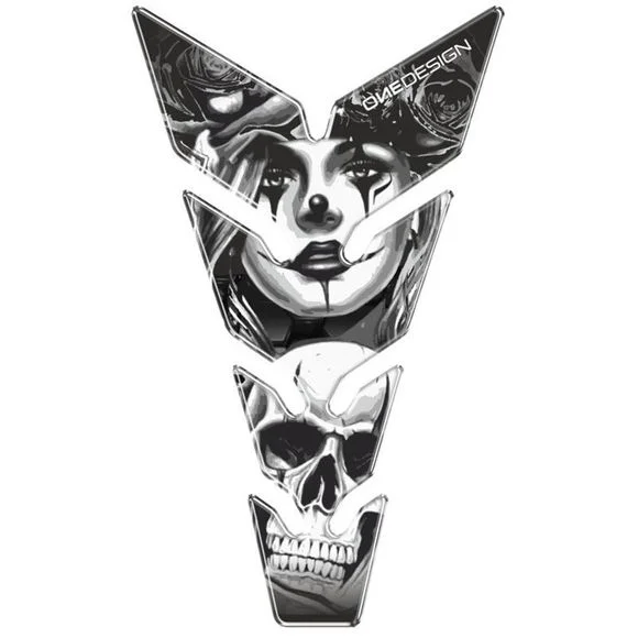 Protège réservoir Puig SKULL & POKER Universel – Noir Ref : PUI0371 / 21435N