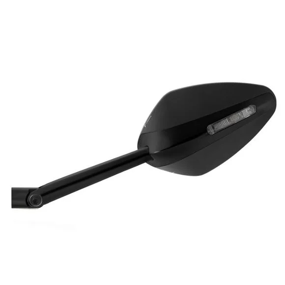 Rétroviseur Rizoma Veloce L Sport avec clignotant (l&rsquo;unité) Universel – Noir Ref : RZ0014