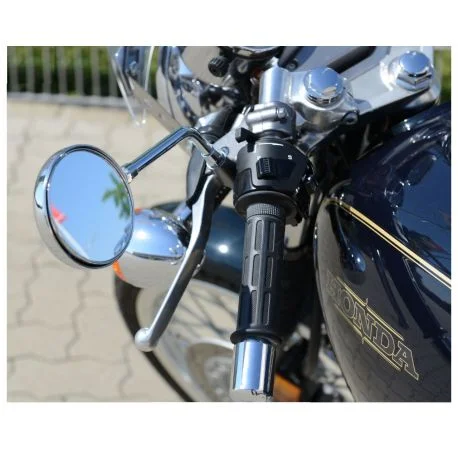 Retroviseur rond chrome