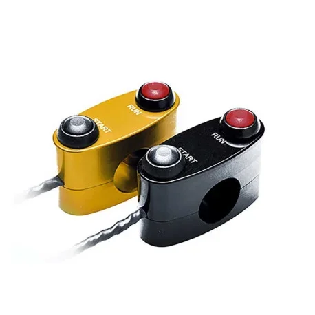 Right switch with 2 buttons for run and start.