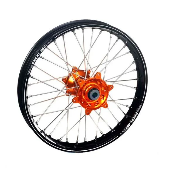 Roue Haan Wheels A60 arrière dimension 19×2.15 Noir/orange Ref : HW77004756 / 1076714005