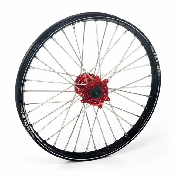 Roue Haan Wheels arrière dimension 19×2.15 Noir/Rouge Ref : HW7715536 / 1076049005