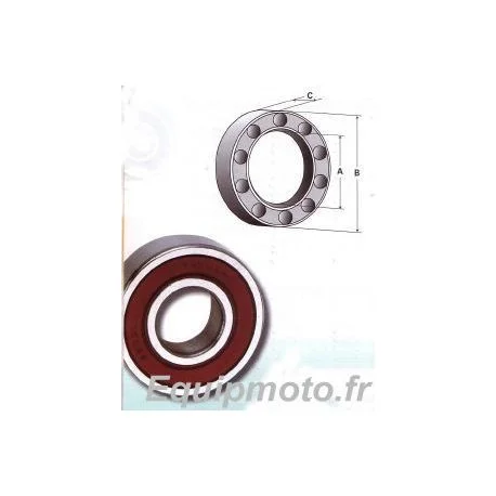 ROULEMENT DE ROUE MOTO 63/22-2RS 22X56X16