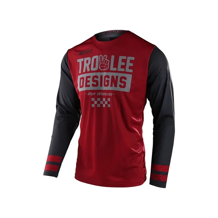 Scout GP maillot Peace and Wheelies bordeaux/anthracite